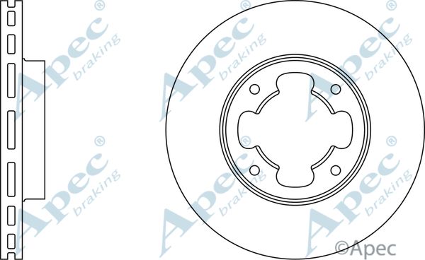 APEC BRAKING stabdžių diskas DSK267